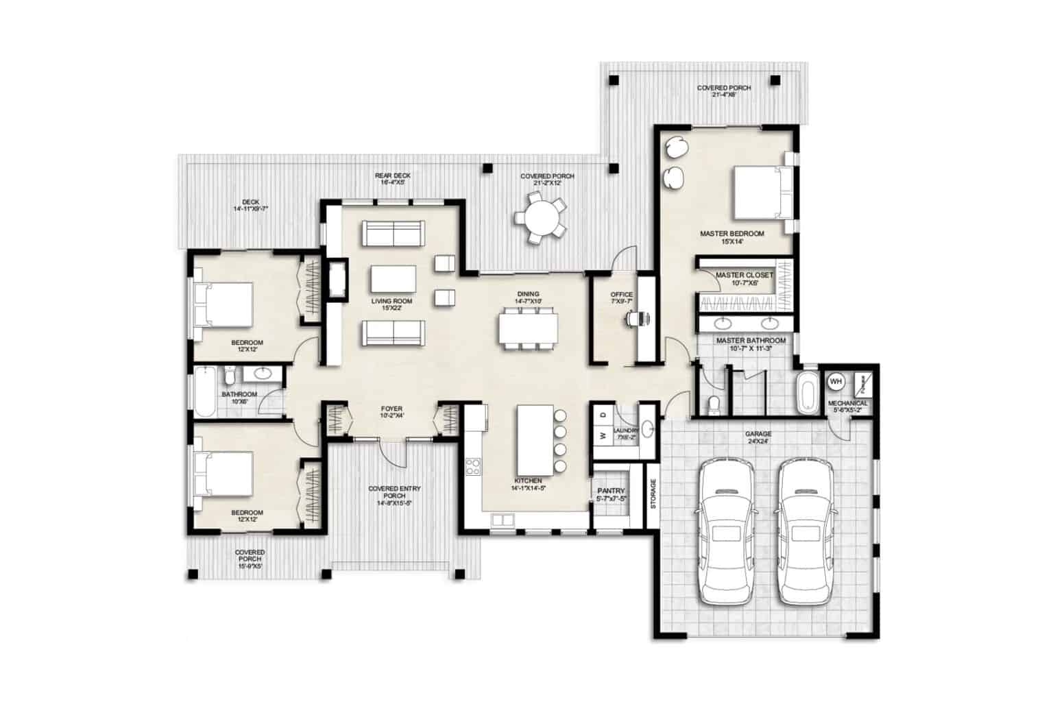 Bedroom House Plans Unique Floor Plans For Modern Families