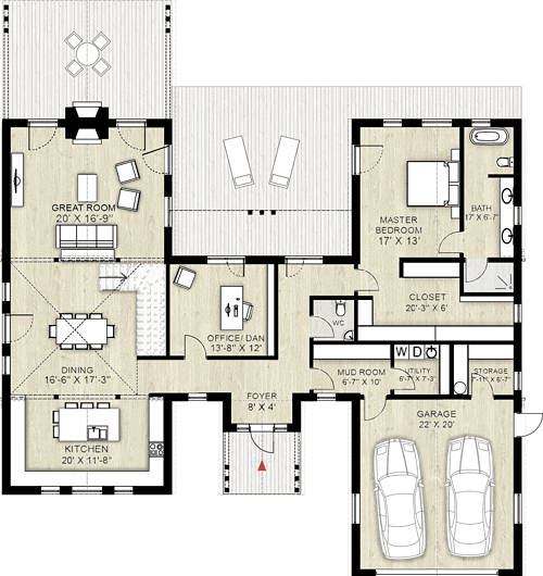 Truoba Class 216 Modern Farmhouse Plans | Truoba Plan 924-5