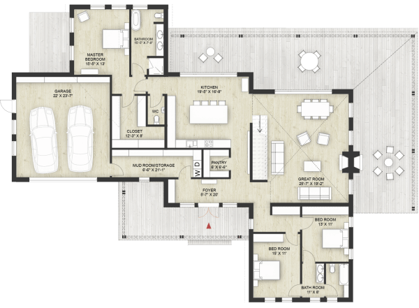 Truoba Class 316 Modern Farmhouse Plan | Truoba Plan 924-6