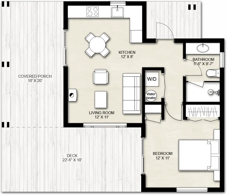 Truoba Mini 220 House Plan Guest House Design, 42% OFF