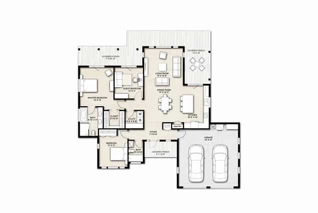 Truoba 218 | Mid-century Modern House Plan Designed by the Architects