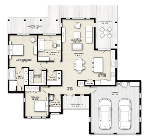 Truoba 218 | Mid-century Modern House Plan