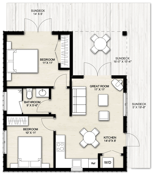 Truoba Mini 221 House Designed as Guest House Plans