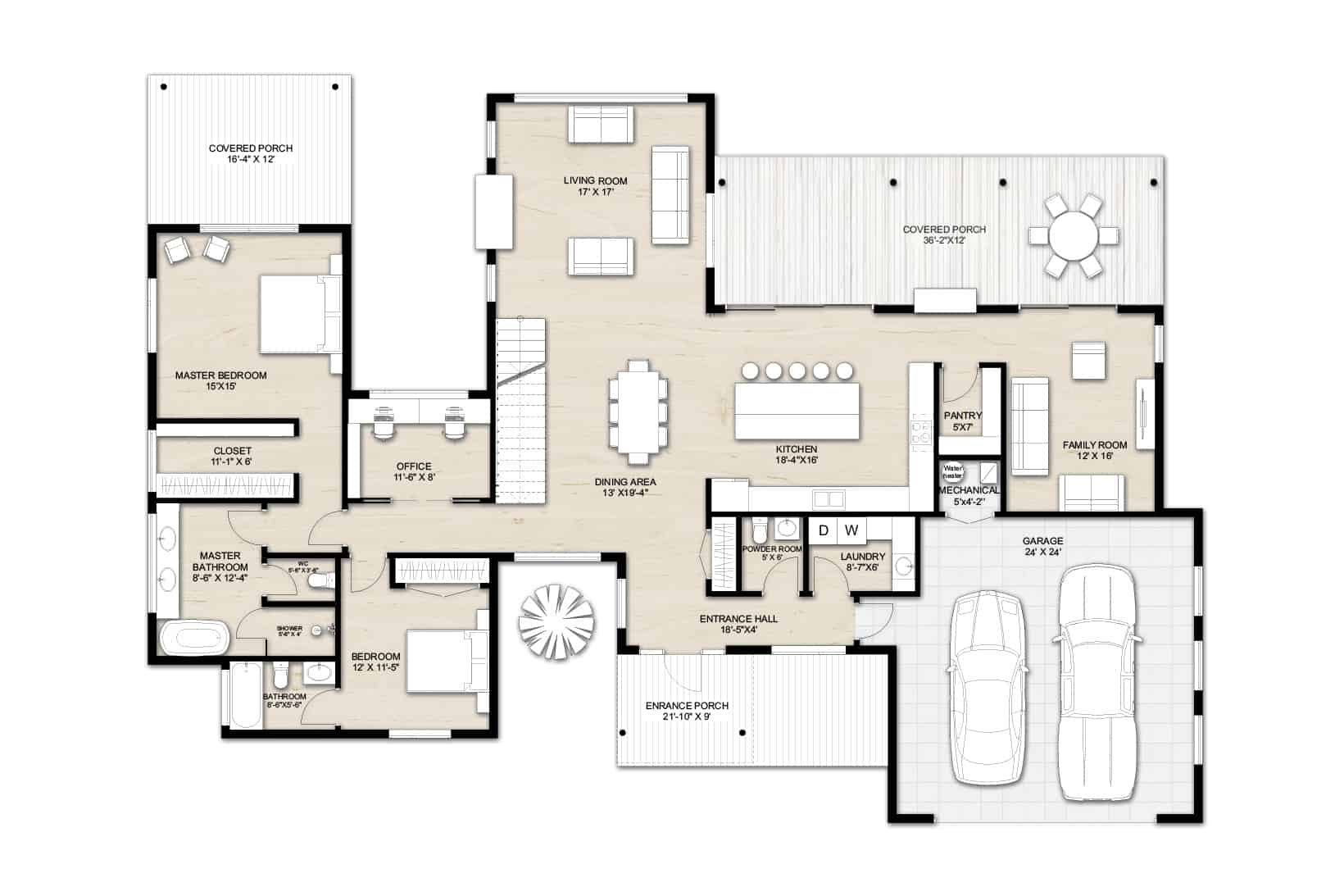 4 Bedroom Modern House Plans Home Design Ideas