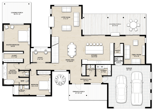 Truoba Class 520 | 4 Bedroom Modern House Plan