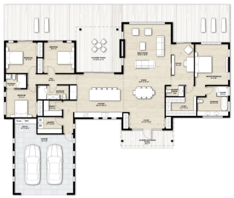 Truoba Class 521 | 4 Bedroom Contemporary House Plan