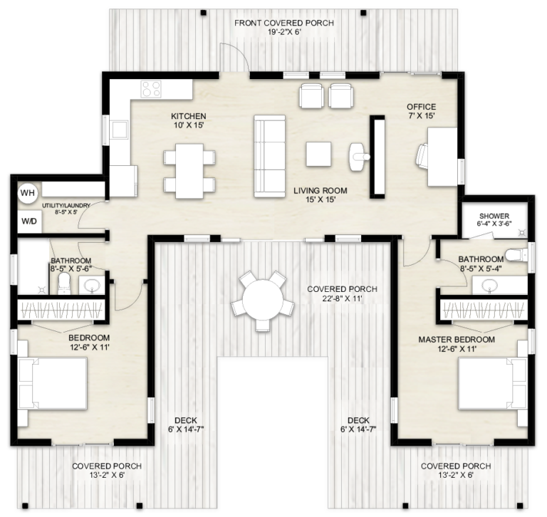 Truoba Mini 721 House Plan | Guest House Plan