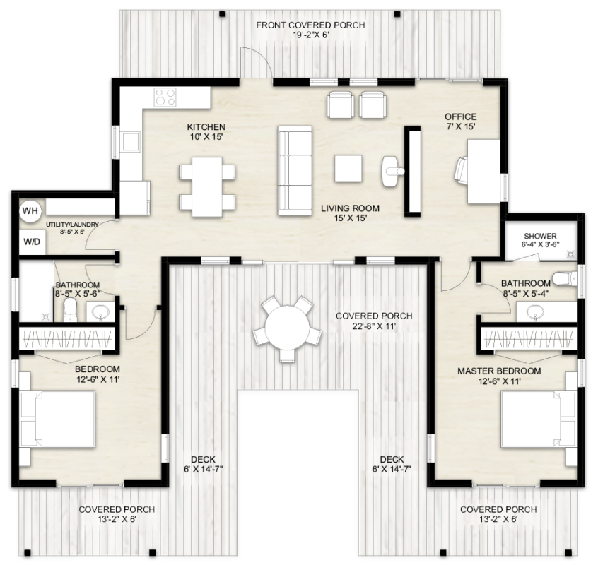 U Shaped House Plans Designed By The Architects