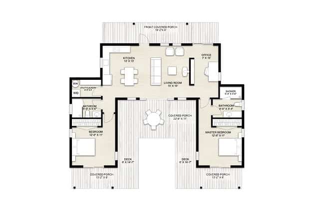 Truoba Mini 721 House Plan | Guest House Plan