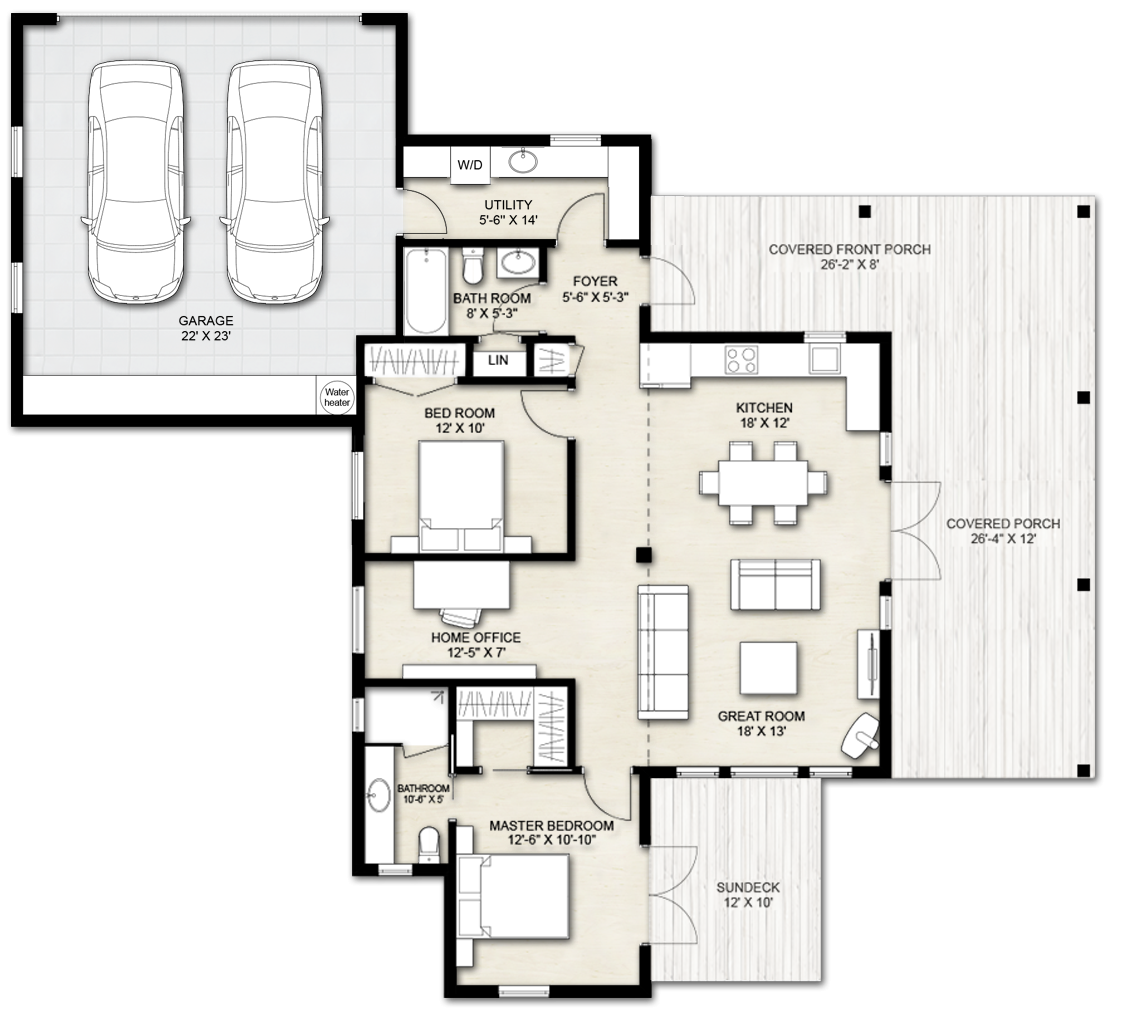 32-important-concept-2-bedroom-house-plans-with-basement-garage