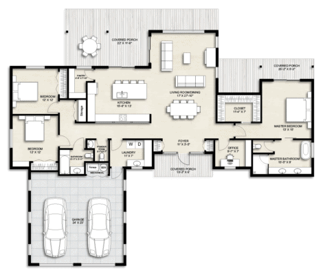 Truoba 722 Mid-Century House Plan