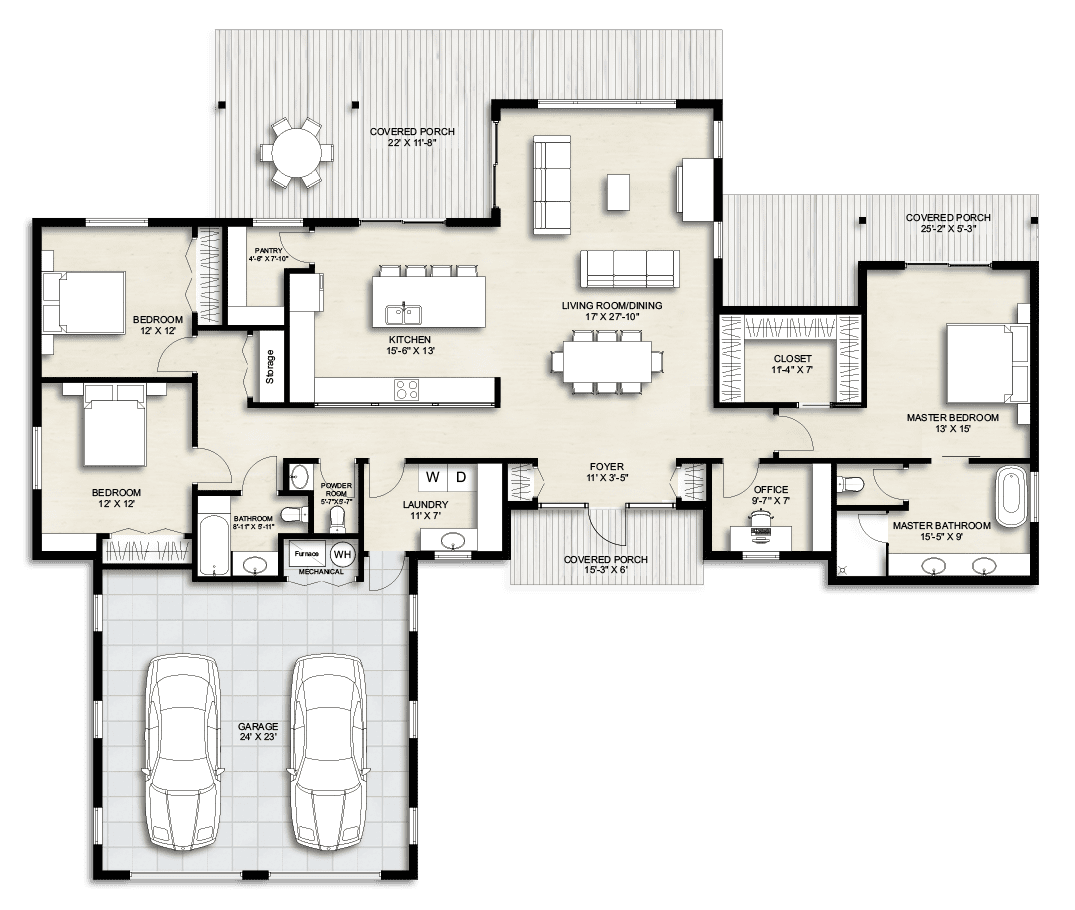 Truoba 722 Mid-century House Plan