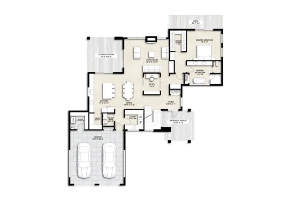 Truoba 1222 | 4 Bedroom Contemporary House Plan