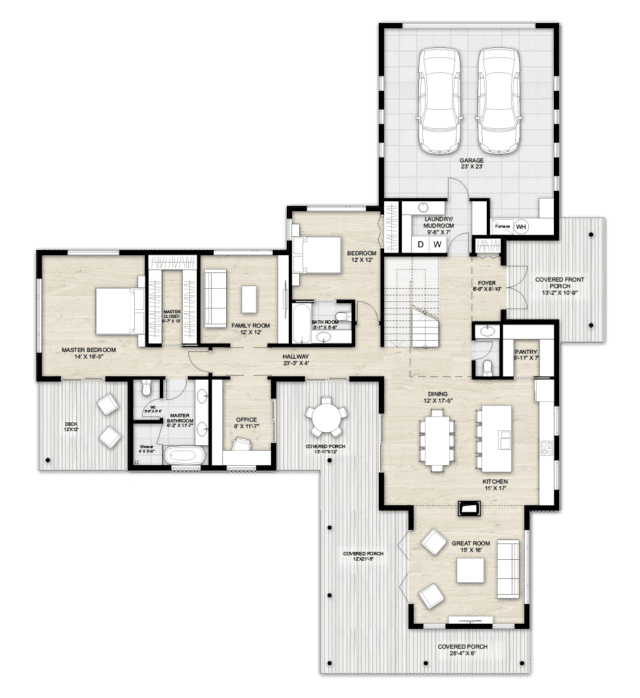 Truoba Class 422 | 4 Bedroom Contemporary House Plan