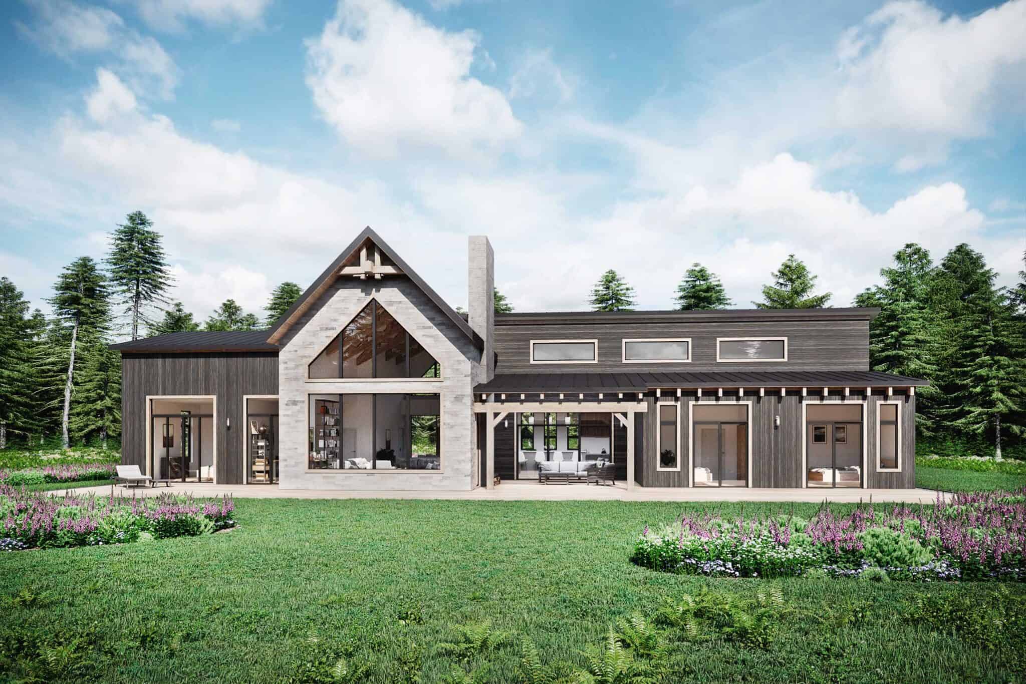 Single Story Modern Farmhouse Exterior - Truoba