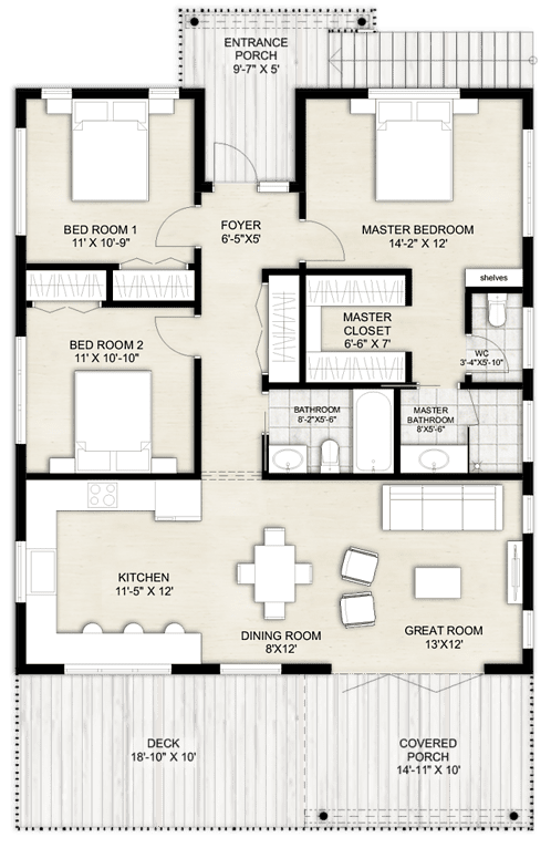 Truoba 123 | 2 Apartment House Plan