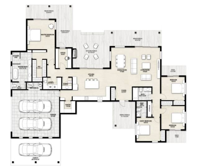 Truoba Class 523 | 4 Bedroom House Plan