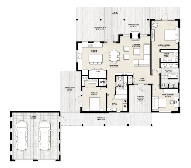 Truoba 823 | 3 Bedroom House Plan